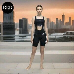 Adidas The Padded Cycling Bib Shorts Black White GK6157 - Women’s Size S